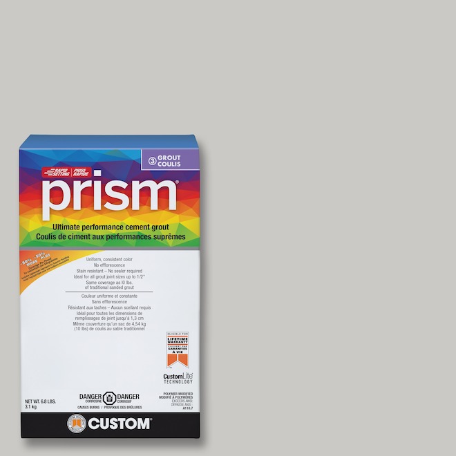 CUSTOM Prism Cement Grout Ultimate Performance 3.1-kg - Rolling Fog