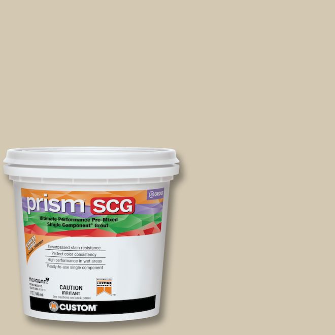 CUSTOM Prism SCG Pre-Mixed Grout with Single Component 946-mL - Bone