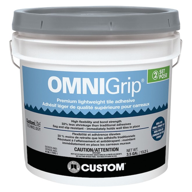 OMNIGrip Tile Adhesive Premium Lightweight - 3.5-Gallon COGA3 | RONA