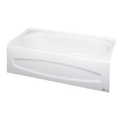 American Standard Colony Bathtub with Left Drain - 30-in x 60-in - Enamelled Steel - White
