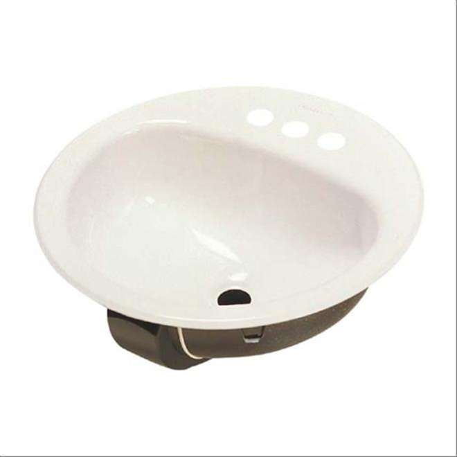 Cranada Round Lavatory 18 White, 18 Inch Round Bathroom Sink