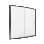 American Standard Saver 57.5-in x 57.5-in to 59-in Framed Bathtub Door