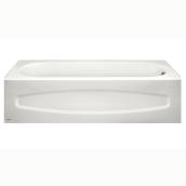 American Standard Sonoma Porcelain Enamelled Steel Bath 60-in x 30-in White Right-Hand Drain
