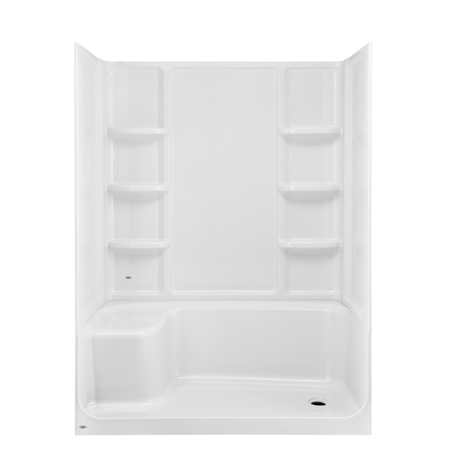 American Standard Elevate 60 x 30in White Acrylic Bathtub with Right