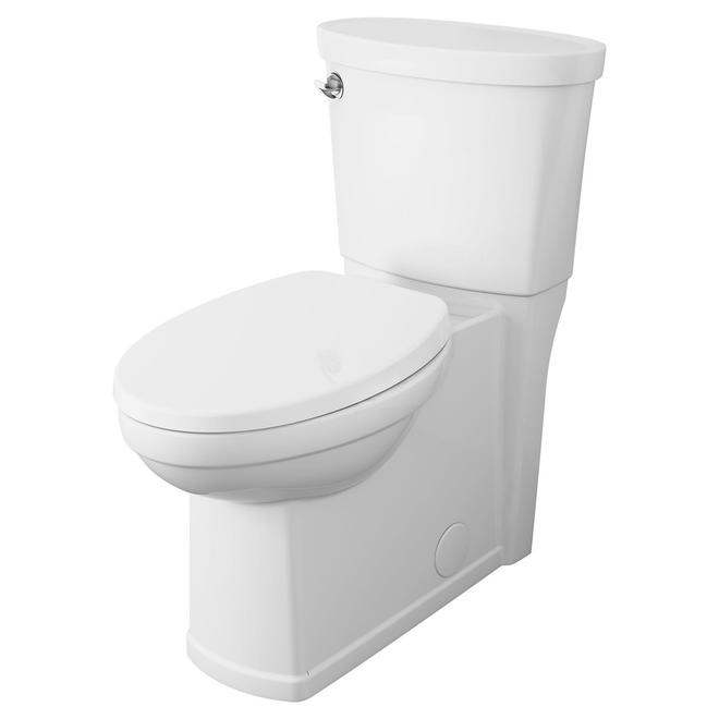 Image of American Standard | DÃ©cor Double Flush White Vitreous China Skirted Elongated Toilet | Rona