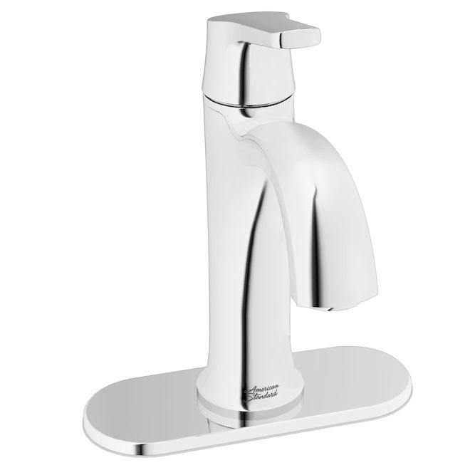 American Standard Becklow Bathroom Faucet with 1 Handle and Widespread Curved Spout - Polished Chrome