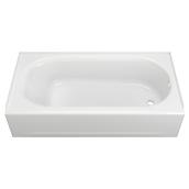 American Standard Princeton Pro 60 x 30-in White Enameled Steel Rectangle Bath - Right Drain