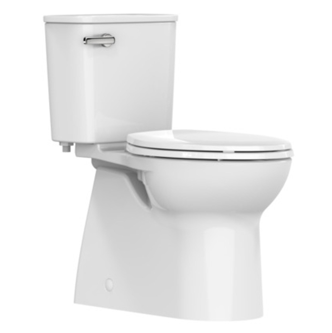 American Standard Aspirations 16-1/2-in Elongated Chair Height White Porcelain 2-Piece - 2.8 L