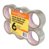 Paquet de 6 rouleaux d'emballage, 48 mm x 50m, clair