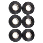 Cantech18-mm x 20-m Black Vinyl Electrical Tape 6 Rolls/Pack