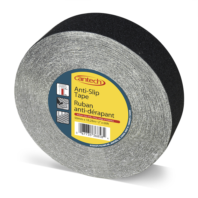 Adhesive Tape Anti-Slip - 2'' x 60' - Black