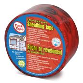Ruban de revêtement de construction Tuck Tape 1/paquet 60 mm x 55 m, rouge