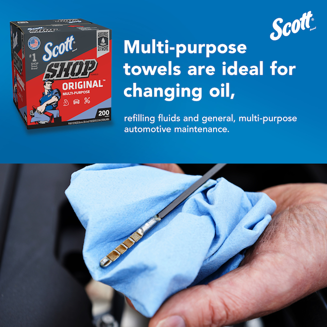 Scott - 200 Paper Towel Dispensing Box - Shop Towel