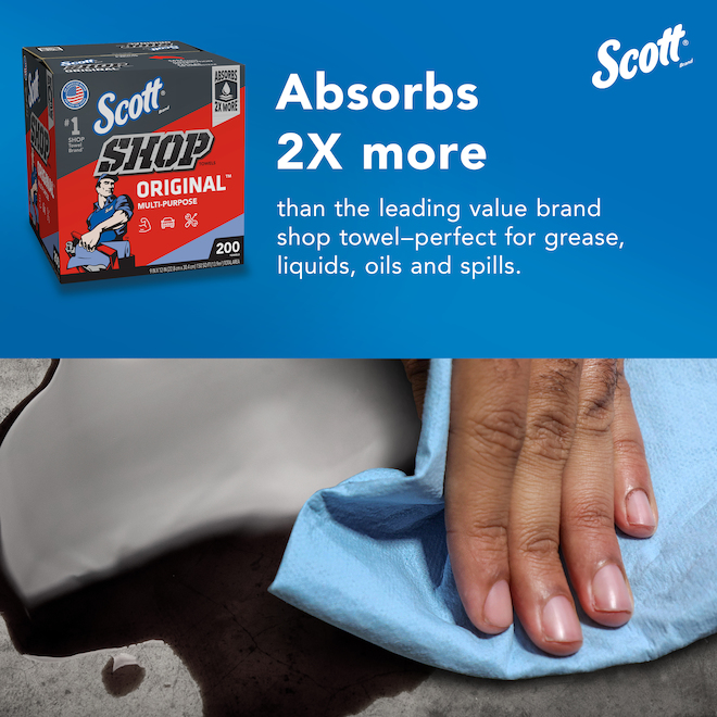 Scott - 200 Paper Towel Dispensing Box - Shop Towel