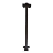 Angled Post - 45 Degrees - Aluminum - 42" - Black