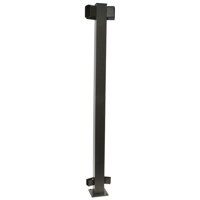 Angled Post - 45 Degrees - Aluminum - 42" - Bronze