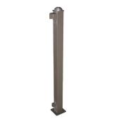 Classic Railing End Post - Aluminum - 2.75-in x 42.36-in - Bronze