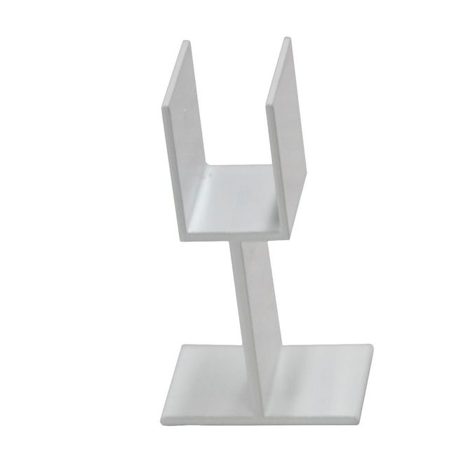 Classic Railing Stair Rail Support - Aluminum - White