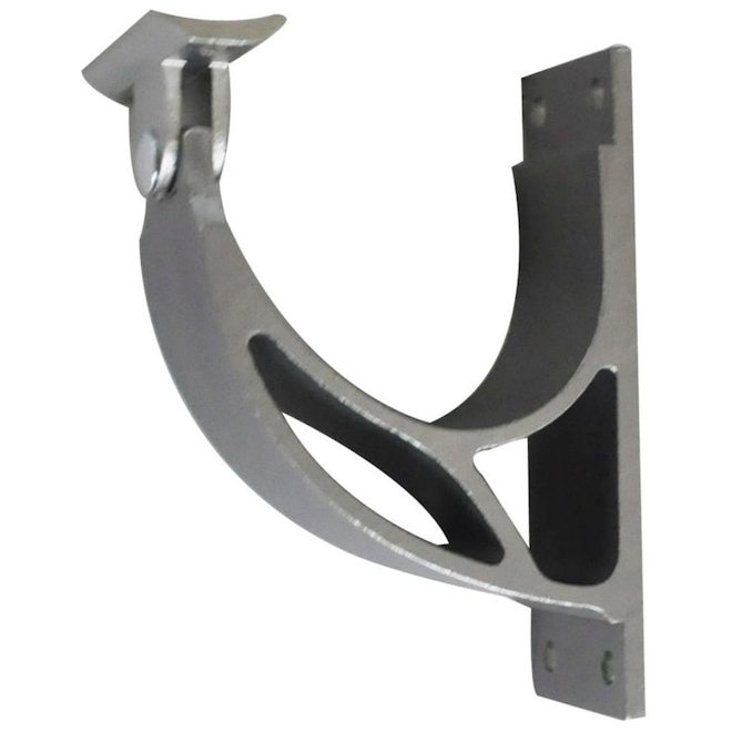 Regal Satin Aluminum Deck Handrail Post and Wall Mounting Bracket