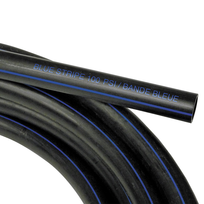 Ipex Polyethylene Blue Stripe Pipe - 100 Psi - Standard - 1-in dia x 300-ft L