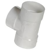 Ipex Solvent Weld Fitting Straight Tee - 4in Nominal Size - PVC -White