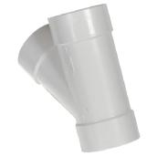 Ipex PVC Sanitary Pipe Fitting Tee-Wye - 45° Angle - 4-in Nominal Size - Socket