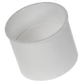Ipex PVC Fitting Sanitary Coupling with Pipe Stop - Socket Connection - White - 4-in dia