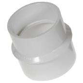 Ipex PVC Pipe Reducing Bushing Adapter - 4-in to 3-in - Solvent Weld - Spigot Thread