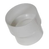 Ipex PVC Fitting Sanitary Reducing Coupling with Stop - Socket Connection - White - 4-in dia x 3-in dia