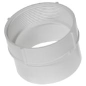 Ipex PVC Fitting Female Adapter - Socket x Female Thread Connection - White - 4-in dia