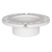 Ipex PVC Fitting Toilet Flange - Socket Inlet Thread - White - 4-in dia