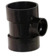 Ipex ABS-DWV Sanitary Tee - Hub Inlet and Outlet - Black - 3-in x 3-in x 1 1/2-in dia