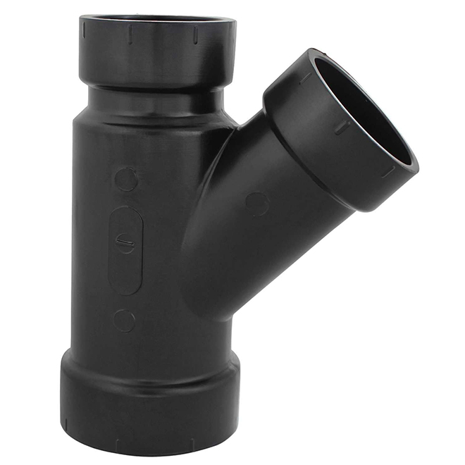 Ipex ABS-DWV Fittings - 2-in x 1 1/2-in x 1 1/2 in - 45° Wye - Hub