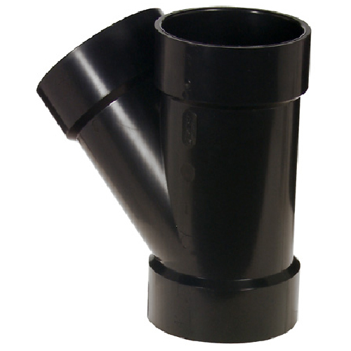 Ipex ABS Wye Fittings - 4-in Dia - 45° Angle - Black