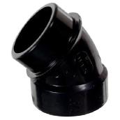 Ipex ABS Elbow Fittings - 1 1/2-in Dia - 45° Angle - Hub and Spigot - Black