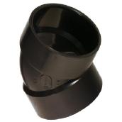Ipex ABS Fitting Pipe Short Elbow - 45° Angle - Hub Connection - Black - 2-in dia