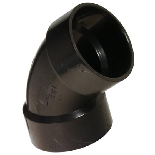 Ipex Drainway ABS Elbow Fitting - 1 1/2-in Dia x 1 1/2-in Dia - 60º Angle - Black