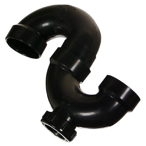 Ipex ABS P-trap With Cleanout Fitting - 1 1/2-in Dia - Hub Inlet Thread - Black