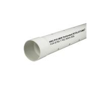 PVC 4 inches x 10 ft SOLID SEWER PIPE - Ecolotube NS Spec.