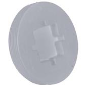 Ipex PVC Fitting Cleanout Flush Plug - Male Threaded - White - 4-in dia