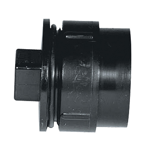 Adaptateur Ipex en ABS pour vidange, diamètres de 1 1/2 po, femelle x mâle fileté, avec bouchon