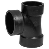Ipex ABS Sanitary Tee-Wye Fitting - 1 1/2-in Dia x 1 1/4-in Dia x 1 1/ 2-in Dia - Use in Drain Waste Vent System - Black