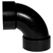 Ipex ABS Long Elbow Fitting - 1 1/2-in Dia x 1 1/2-in Dia - 90? Angle - For Drain Waste Vent System