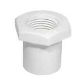 Réducteur industriel en PVC, 2" -1 1/2", blanc