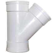 Ipex Sewer and Drain SDR 35 Fitting Female Wye - 45° Angle - White - 4-in dia