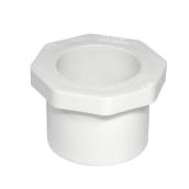 Réducteur industriel en PVC, 2"-1 1/4",  blanc
