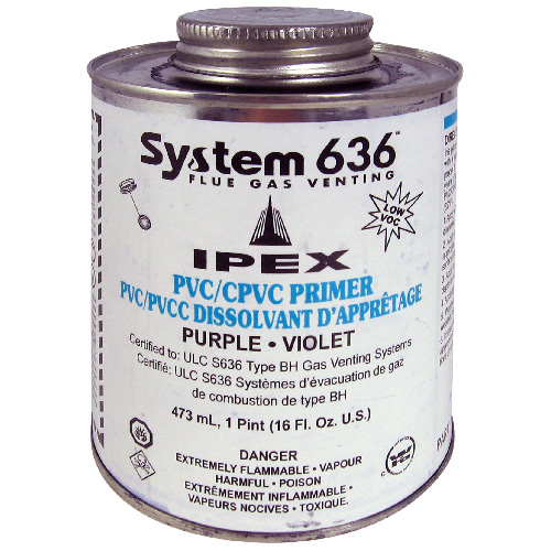 System 636 Purple PVC and CPVC Primer - 473 ml