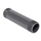 PVC Nipple - Threaded Ends - Schedule 80 - 1 1/4" - Grey