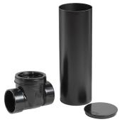 Ipex ABS Backwater Valve with Sleeve - Hub - Black - 3-in dia