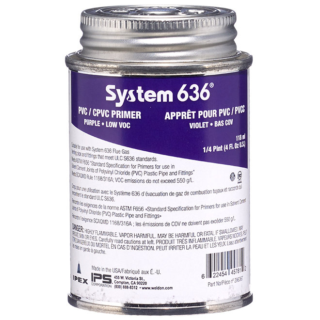 Ipex System 636 Purple PVC Primer - 118 ml